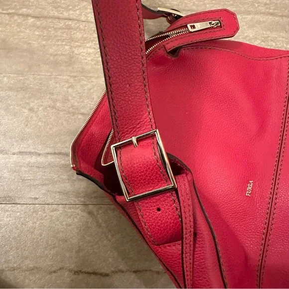 Brand new Furla (Italian brand) leather shoulder bag, with dust bag and tag